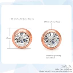 nilu's collection Daily Use, Light Weight Cubic Zircon Stud Earrings| Perfect for baby girls, office goers image 4