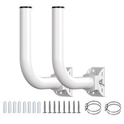 Universal Wireless Bridge Bracket Mount, Outdoor Wireless Bridge Bracket Mount, Pole Mount for Point-to-Point AP Access, Adjustable Bracket for Wall, Eave or Roof Mounting(2 Pack) image 1