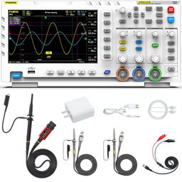 FNIRSI 1014D Digital Oscilloscope Dual Channel Input Signal Generator 100 MHz 1GSa/s Sampling Rate 7" TFT Display 240 KB Storage image 1