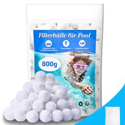 Ufoepv Filter Balls Pool for Sand Filter System, 800 g Pool Filter Balls Replaces 28 kg Filter Sand Quartz Sand, Ultralight and Reusable Pool Filter Balls for Filter Systems image 1