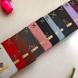 celed Customised Captioned Passport Holder with Name and Charm Combo Pack| 2 in one Pack Passport Holder| Best Caption Design with Name and Charm Brown & Black image 4