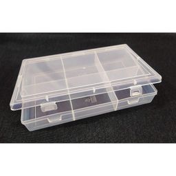 Right Plastic 6 Partition Rectangular Multi-Purpose Storage Box With Lid For Storing Jewellery & Daily Usage Items.(Pack of 1) image 1