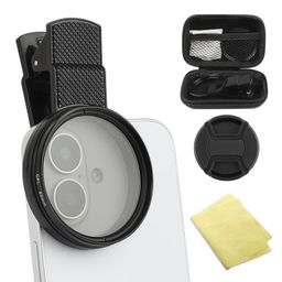 5 Pcs Nd Filter for Mobile, Nd Filter, Clip-on Phone Lens ND Filter Kit Multi-Coated Adjustable Neutral Density Filter Compatible (Black) image 1
