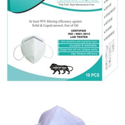 airflow N95 Mask (5 Layer Without Filter) Washable Reusable Anti Pollution & Anti-Virus (NIOSH FDA Certified) with Meltblown and Hot Air Cotton for both men and women image 3