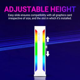 Ant Esports GCB70 ARGB GPU Holder & Anti-Sag Bracket with Built-in ARGB Strip (White) image 4