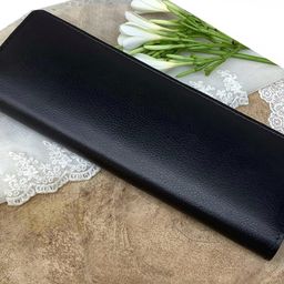chestkraft PU Leather Long Key Case Pouch Wallet Keychain Key Holder with 6 Hooks Zipper Closure (Black -25.5 x 8.5 cm) image 2