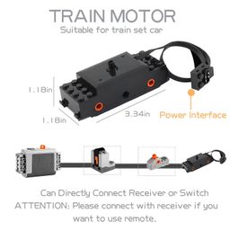 Mutcretus 9PCS Power Function Set, Remote Control & Battery Pack Kit, Compatible With Lego Technic Sets, Train Motor Electric Functions and Gears for Kids & Adults image 4
