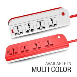 vimal wiring devices Vimal Wave Power Strip with 4 International Sockets, Master Switch, Indicator, 1.5M Extension Cord image 5