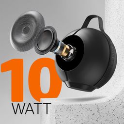 amazon basics AmazonBasics BT10L 10W RMS Bluetooth Speaker with 2000 mAh Battery | Up to 10 hrs of Playback | RGB | Bluetooth 5.1 and Micro SD Card Connectivity | Type-C Charging (Black) image 2