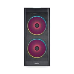 Lian Li Lancool 206 Mid-Tower Computer Case/Gaming Cabinet - Black | Support ATX/Micro-ATX/Mini-ITX | Pre-Installed 2 x 160mm PWM (ARGB) Fans - G99.LAN206RX.in image 2