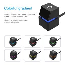 Verilux Desktop Computer Power Switch, Computer On/Off Switch, Push Button Cpu Power Switch Button For Household Office Hotel Extension Cord, External Remote Start Pc Motherboard Switch Button Cable image 4