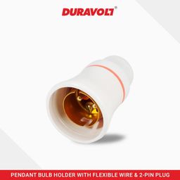 Duravolt Multi-Pendant Bulb Holder with Round Flexible 2 Core Wire & 2-Pin Plug for Multipurpose Use,Festive Decorations,Diwali,Christmas 2M image 2