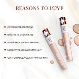 Just Herbs Concealer for Face Makeup With Liquorice Root Dewy Finish, Full Coverage Ultra Blendable Dark Circle Spot Brightening and Correcting Concealer 6ml (Natural) image 3