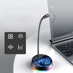 CALANDIS™ USB Computer Microphone 360 Gooseneck Design for Meetings Desktop PC YouTube Without Light | Microphones | Laptop & Desktop Accessories image 4