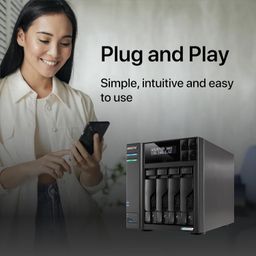 Asustor Lockerstor 4 Gen2 AS6704T - 4 Bay NAS, Quad-Core 2.0 GHz CPU, 4 M.2 NVMe Slots, Dual 2.5GbE, Upgradable to 10GbE, 4GB DDR4 RAM, Network Attached Storage (Diskless) image 5