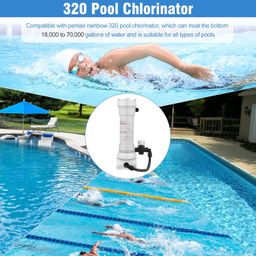 vikua Upgraded 320 Pool Automatic Chlorine/Bromine Inline Feeder Compatible with Rainbow 320 Chlorinator, R171096 Feeder with Complete Accessories for Various Online and Offline Pools and spa Centers image 5