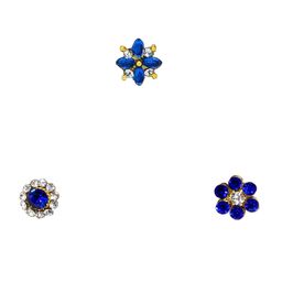 comet busters Handcrafted Nose Studs Stick Ons Self Adhesive Non Piercing Nose Studs (NS01-2) image 3