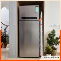 Bathla Advance Carbon - 5 Step Foldable Aluminium Ladder with Scratch Resistant Smart Platform and Sure-Hinge Technology (Orange) image 4