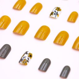 buddy jelly trends Premium Designer 24pcs Stick-on Nails set, with Easy Glue Tab application, Nails are Reusable & Unbreakable (W1477) image 4