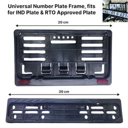 Aksmit Bike Number Plate Plastic Frame or Holder for Hight Security Number Plate for Bike | IND Number Plate Frame (Standard Size for All Bikes) image 5