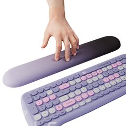 ZEBRONICS Wrist Ease, Keyboard Wrist Rest Pad, Adaptive Memory Foam, Pain-Free Typing, Breathable Fabric Design, Ergonomic Support, Ultimate Comfort, Compatible with Desktop & Laptop image 1
