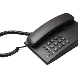 Beetel B17 Corded Landline Phone, Ringer Volume Control, LED for Ring Indication, Wall/Desk Mountable, Elegant Design,Clear Call Quality,Mute/Pause/Flash/Redial Function (Made in India) (Black)(B17) image 1