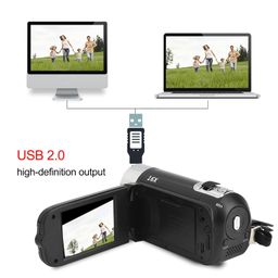 Ejoyous Digital Camera Recorder, DH‑90 High Definition Camera Image Video Shooting Camcorder 270° Rotation 2.7 Inch Colourful Display Screen 16X Zoom Digital Camcorders image 3