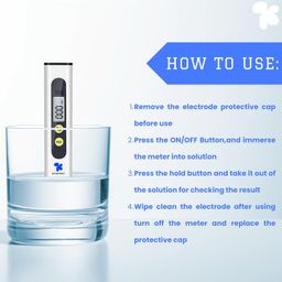 AMPEREUS Digital TDS Meter with pH scale bottle for water testing, Water Purity tester for home and commercial uses, Ppm Tester For Water Testing, Total Dissolved Solids Meter image 5