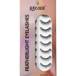 Recode RE05 Featherlight Eyelashes-Transparent Band,Pack of 10 image 1
