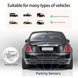 COOL 'N' COOL Car Back Parking Sensor System With Buzzer Sound Led Display For Tata Nano GenX eMax XM (SILVER) image 3