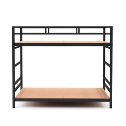 ziaula Single Size Metal Bunk Bed,2-Step Iron Bunk Bed,Space Saving Design,Ideal for all ages,Durable Mild Steel Frame With Pre-attached MDF Board,Easy to assemble (Delivery Condition - Do it Your Self) image 4