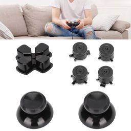 Controller Metal Buttons, Reducing Fatigue Aluminum Alloy Controller Button Joystick Key Personalized for PS5 Controller(Black) | [video game] image 2