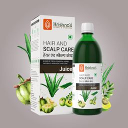 krishna's herbal & ayurveda Krishna's Hair And Scalp Care Juice 1000 ml | Blend of 7+ Ayurvedic Herbs | No Artificial Colors, Flavours & Sugars | Use 60 days for best results - (Pack of 2) image 5