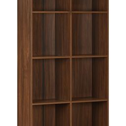 DeckUp Meritus-L Engineered Wood Book Shelf and Display Unit (Walnut, Matte Finish) image 4