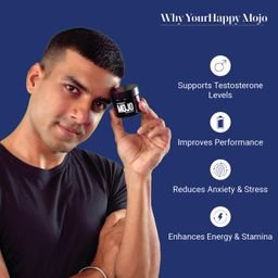 yourhappylife MOJO Testosterone Supplement for Men with Premium Natural Stamina Amplifier and Fenugreek, L-Arginine & Tribulus for Performance Support, Muscle Recovery & Stamina 30 Capsules image 4