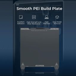 3IDEA CR K1C Smooth PEI Build Plate Without Soft Magnetic Sticker, 3D Printer Smooth PEI Print Bed Platform for K1C, K1, Ender3 V3/KE/SE, Ender 3 S1/Pro, Ender 5 S1 3D Printer 235 * 235mm image 2