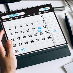 AccuPrints 2025 -Size 5.8 by 8.2 inch Offices Desk Calendar Large Dates with Space for Marks/Notes-Blacl Color image 5
