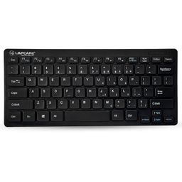 LAPCARE D-Lite Plus Wireless Keyboard with 2.4 Ghz & 10 M Bt Range &78 Keys, 8 Million Key Life, Minimalist Design,Compatible Window98, Me, 2000, Xp, Windows Vista/7/8/10,Linux (D-Lite + Blk), Black image 1