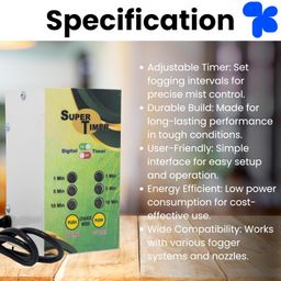 ampereus AMPEREUS® Fogger System Timer Switch for Water Pump – Heavy Duty Automatic On/Off Timer for Efficient Pump Control, Irrigation, and Sprinklers image 4