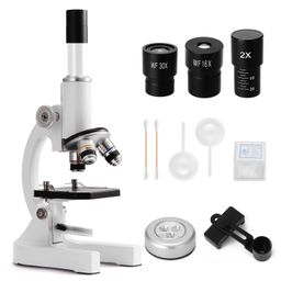 amiciVision Laboratory Microscope, 2400X Monocular Optical Microscope with Multiple Objective Lenses image 1