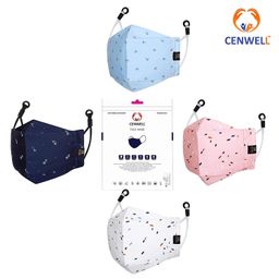 cenwell Pure Cotton Reusable, Washable & Breathable Cloth Face Mask with Melt Blown Layer, Adjustable Ear Loop and Ear Saver Strap and Without Valve for Men & Women image 4