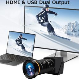 MMlove 4K UHD 30FPS Webcam, 10x Optical Zoom, Manual Focus Zoom, USB/HDMI Dual Output, 5-50mm Lens, 3840x2160 Resolution, PC Streaming, Conference/Classes, Raspberry Pi image 3