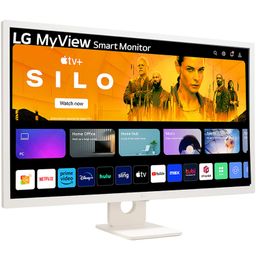 LG 32SR50F MyView Smart Monitor (32", 80cm), FHD IPS Display (1920 x 1080) with webOS, Work & Play Smarter, ThinQ Home Dashboard, AirPlay 2 + Screen Share + Bluetooth, Stylish Design - White image 3