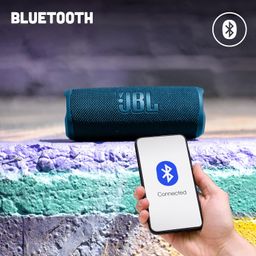 JBL Flip 6 Wireless Portable Bluetooth Speaker Pro Sound, Upto 12 Hours Playtime, IP67 Water & Dustproof, PartyBoost & Personalization App (Without Mic, Blue) image 2