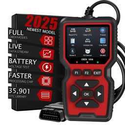wejowe OBD2 Scanner Diagnostic Tool, Check Engine Code Reader OBD2 Scanner with Reset, Mode 6, Mode 8 & I/M Readiness, Auto Check Engine Light Car Diagnostic Scan Tool for All OBDII Car Since 1996 image 1