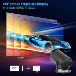 astarama Mini Projector,Smart Projector,4K Projector with Wifi 6 and Bluetooth 5,Portable Projector with Android 11, Automatic Keystone Correction,180 Degree,130 Inch Display image 4