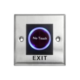 ZKTeco No Touch Stainless Steel Door Exit Switch/Touch Free Exit Push Release Button Switch for Electric Access Control - K1-1D image 2