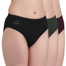 freecultr Women's Comfortable Mid-Rise Hipster | Super Soft & Breathable Micromodal Fabric | Medium Coverage | Flexible Elastic | Multipack Option Pack of 3 image 1