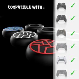 PSS PS5 Controller Thumb Grip Cap Non-Slip Rocker Cap Joystick Button Protective Thumb Grips Compatible for PS5 PS4 Xbox Series X Switch Pro Controller Accessories 4PC image 2