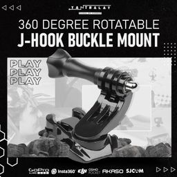 yantralay 360° Rotatable J-Hook Buckle for Hero 13/12/11/10/9/8, DJI, Insta 360, SJCAM & Eken - Action Camera Vertical Surface Mount Adapter - Multi-Angle Shooting image 2